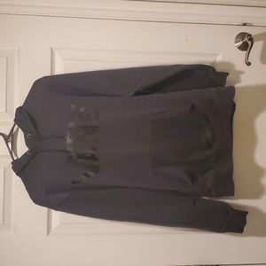VANS Men's grey and black hoodie size medium